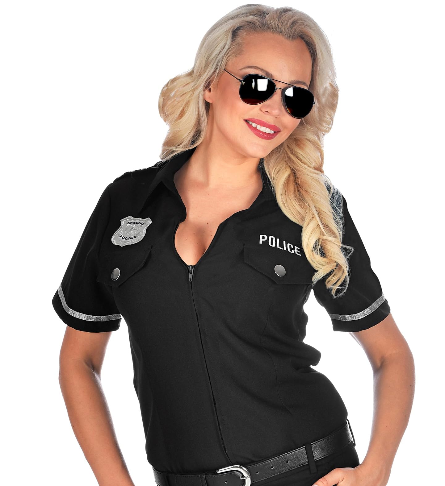 Widmann - Costume blouse policeman, police officer, carnival, theme party