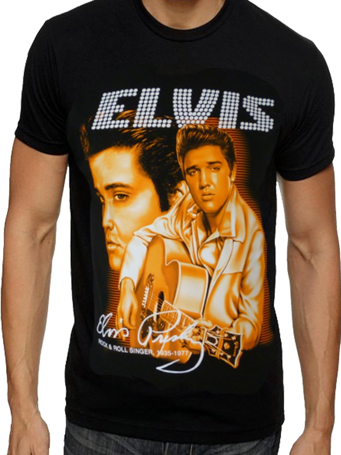 Elvis Presley Golden de la película El King de Rock and Roll Rockabilly