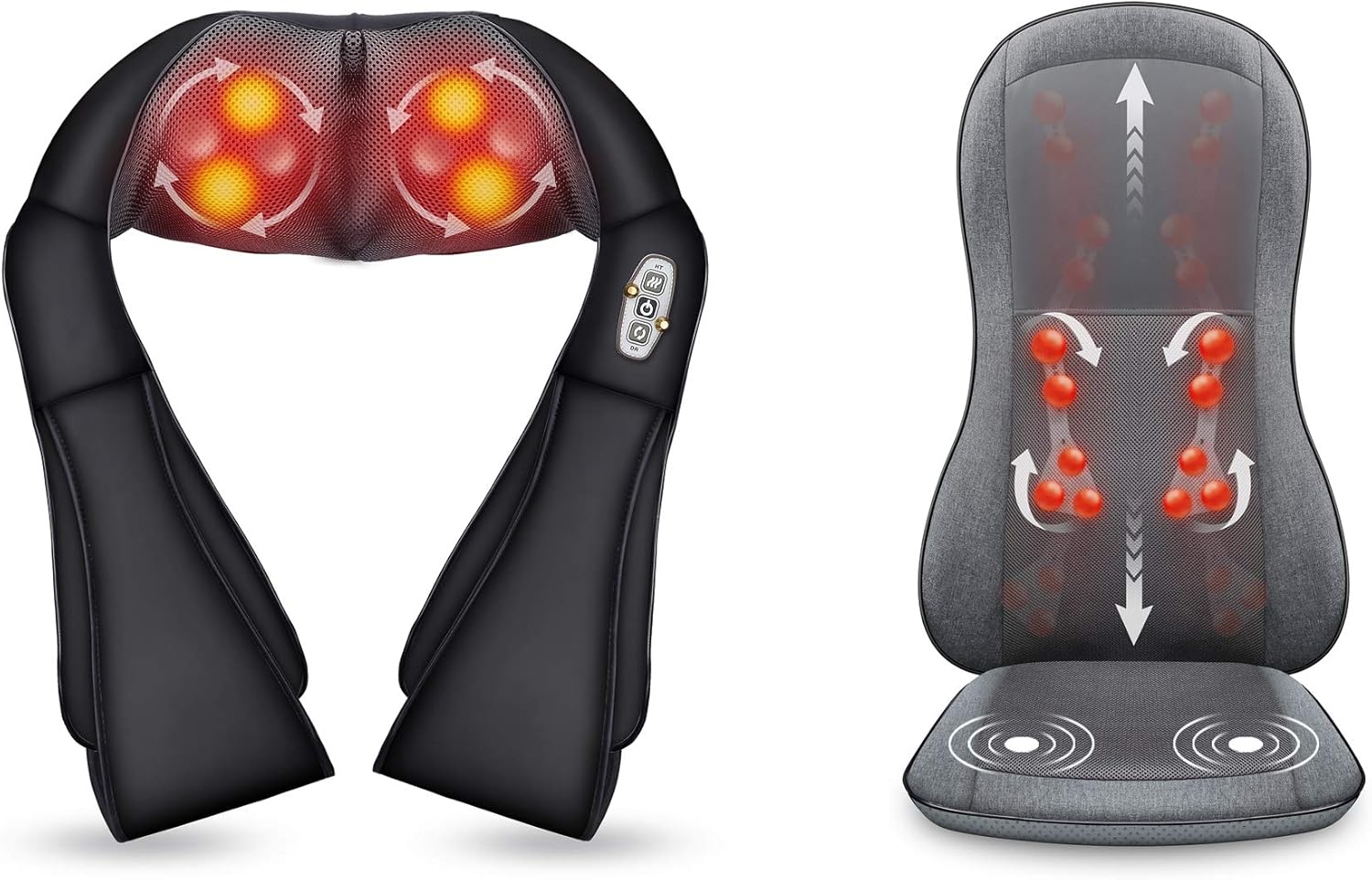 Comfier Shiatsu Neck and Shoulder Massager Back Massager