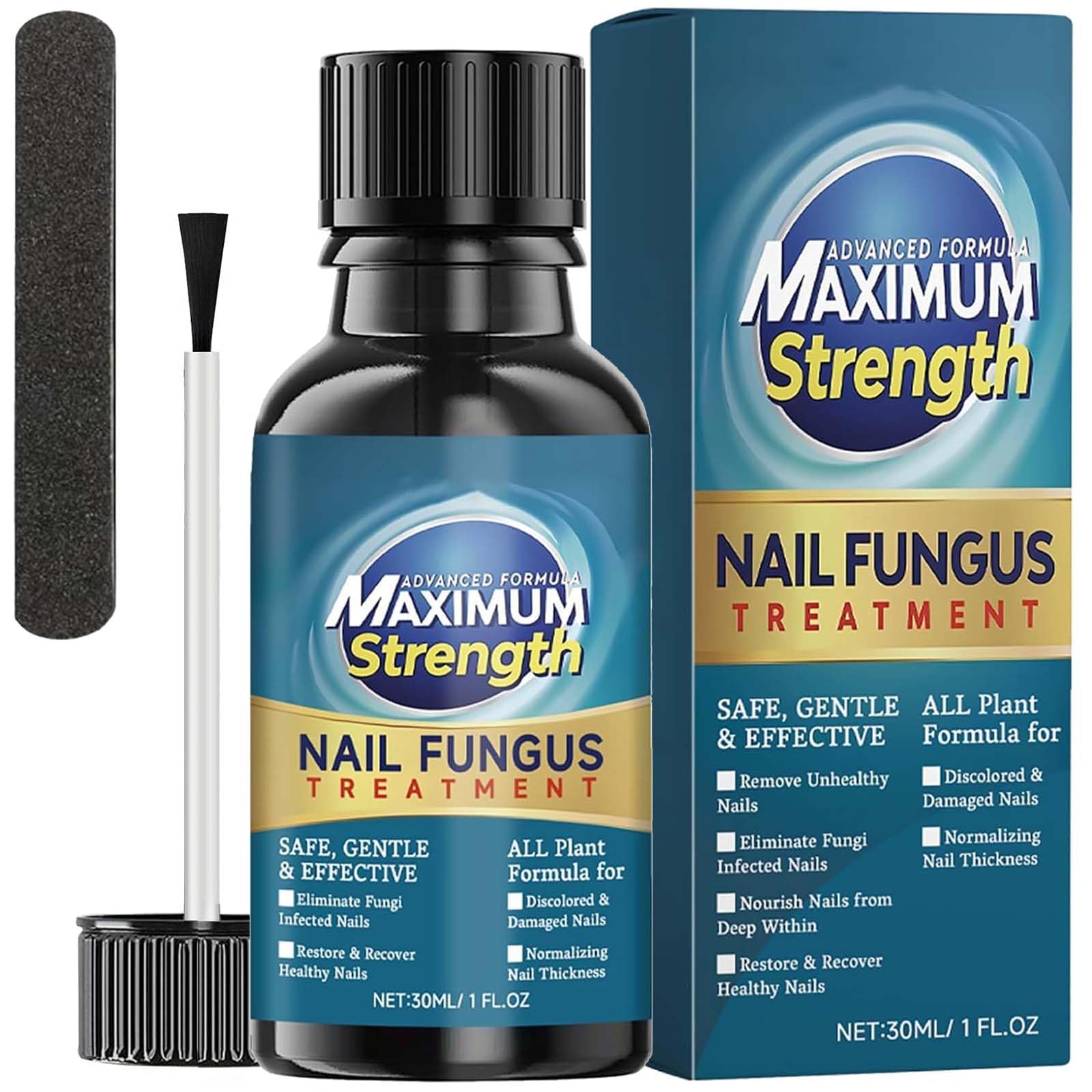 Advanced Nail Formula for Toenail and Fingernail - Nourishing and Strengthening Solution to Improve Damaged Nails