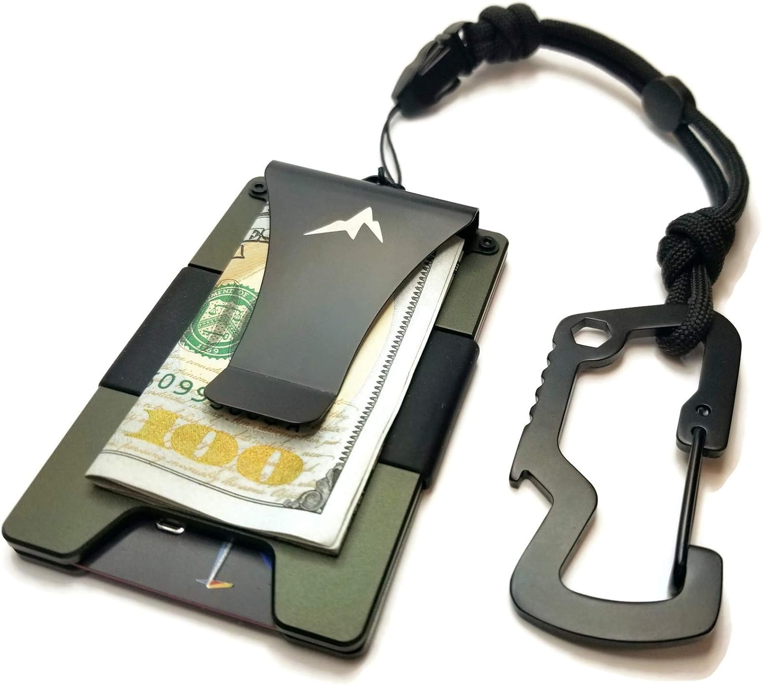 GUARDIAN RIDGE EDC Tactical Wallet Money Clip RFID Credit Card Holder w