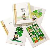St Patrick's Day Assorted Card Pack - 16 St Patrick's Day Cards & Envelopes - Boxed Set of 5x7 Greeting Cards