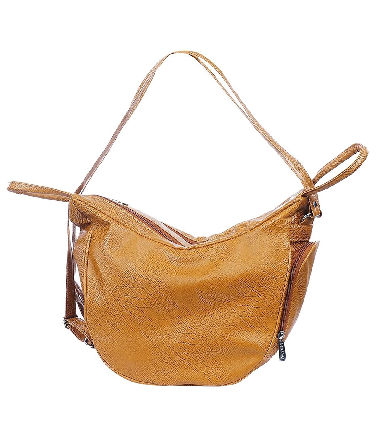 fristo women's shoulder bag cum backpack handbag(tan,frb-072)