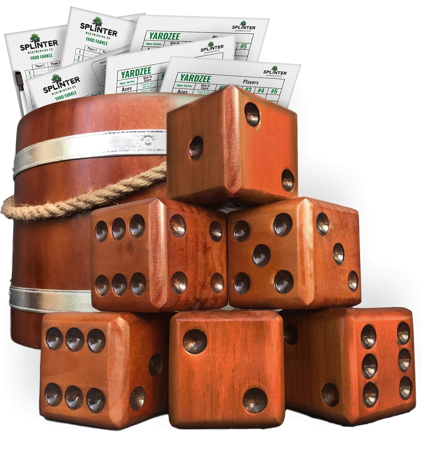 Best Giant Dice-Wooden Set For Yard And Lawn Games