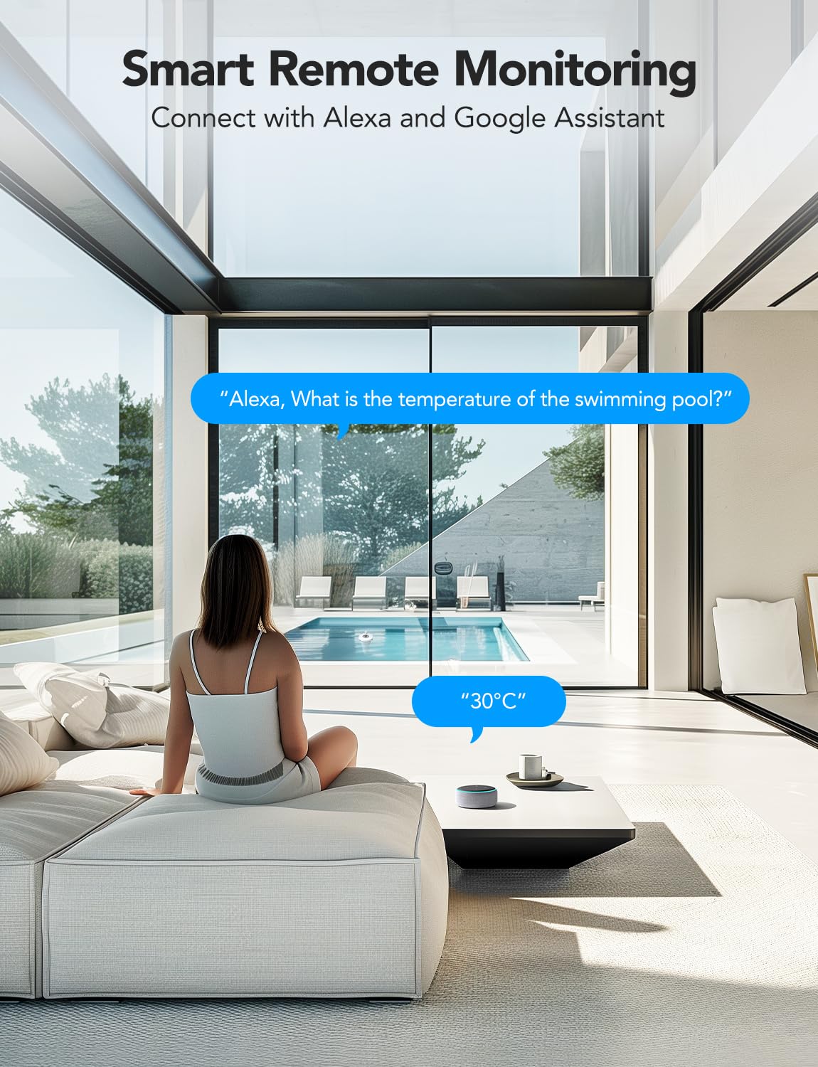 GoveeLife WLAN Pool thermometer mit App, Schwimmendes Funk Wasserthermometer Digitale mit Wasserdichtigkeit nach IPX7, Benachrichtigungsalarm für Badewanne, Aquarium, Whirlpool und Spa 9