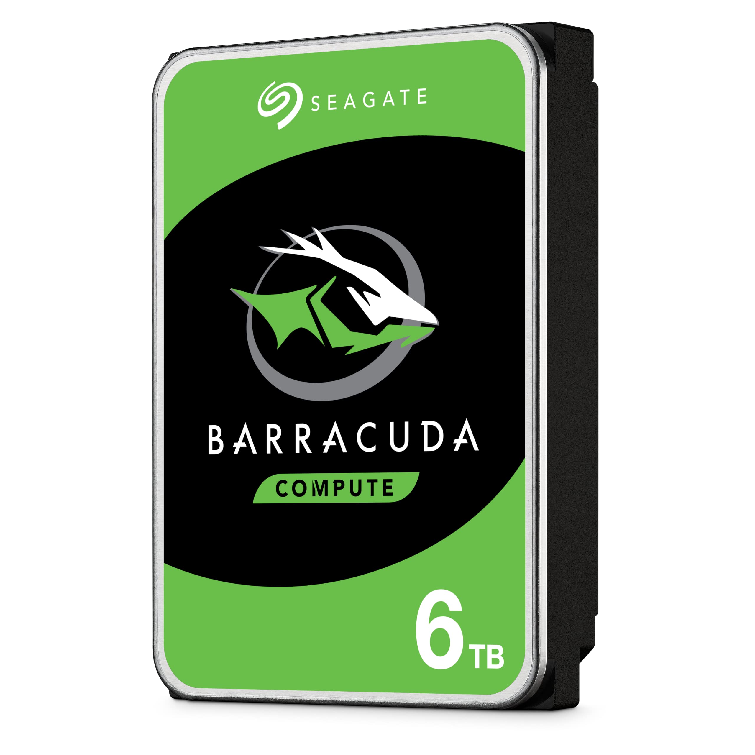 Seagate Barracuda, 6 To, Disque Dur Interne Hdd – 3,5" Sata 6 Gbit/S 5 400 Tr/Min, 256 Mo De Mémoire Cache, Pour PC De Bureau Et Portable (St6000Dm003)