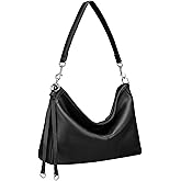 befen Genuine Leather Hobo Bags for Women, Anti Theft Soft Leather Shoulder Handbags Purses Lightweight Crossbody Bags