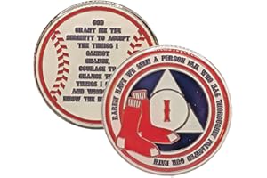 MyRecoveryStore 1-50 Years Alcoholics Anonymous Baseball AA Chip Medallion (Year 1)