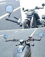 SUPAREE Round Bar End Mirrors 2 Pack 7/8 Inch Universal E-MARK Safe view 8
