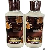 Bath & Body Works Chocolate Amber Body Lotion 8 Ounces Each Pack of 2
