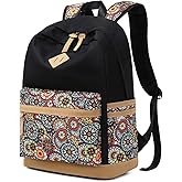 Lightweight Kids Backpacks for School Bag Canvas Small Travel Backpacks for Women Girls Boys Bookbag Toddler Back Pack