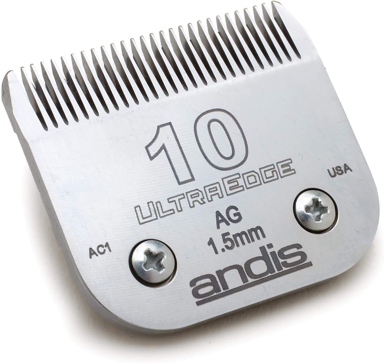 Andis Carbon-Infused Steel UltraEdge Dog Clipper Blade, Size-10, 1/16-Inch Cut Length (64071): Pet Supplies
