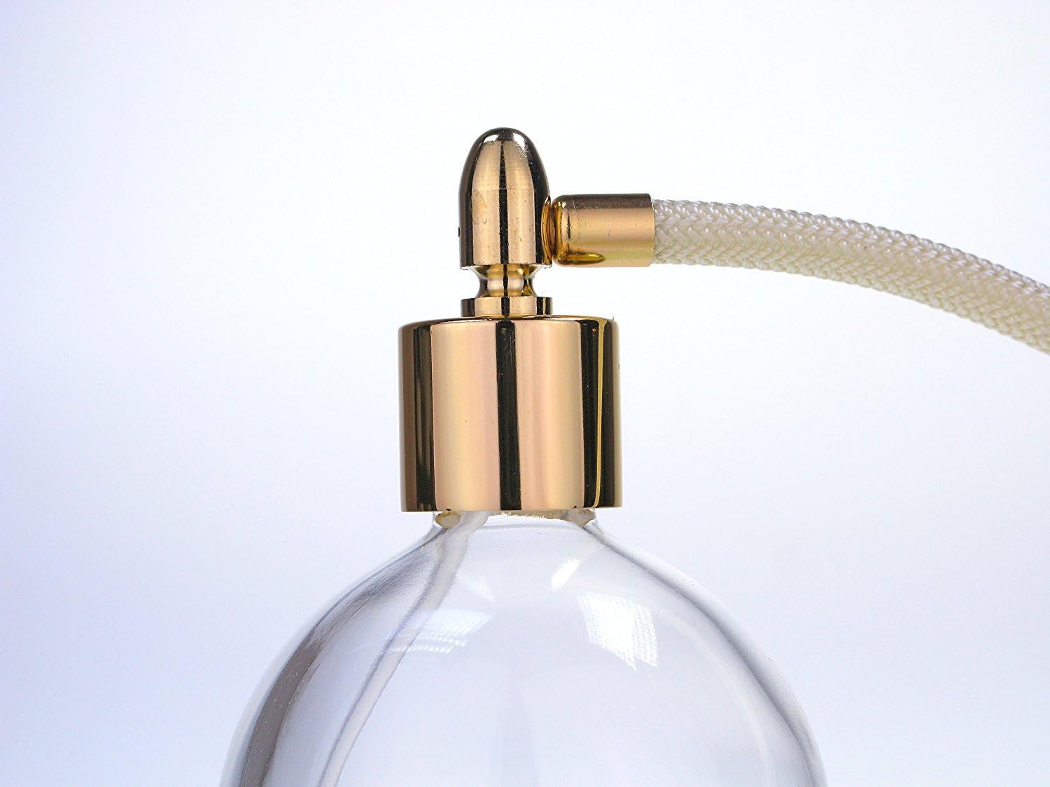 Ivory Tassel 78ml Classic Round Perfume Bottle Atomizer, Filling Funnel & Gift Box Included (GF), Cream With Gold Metal, 78 ml - Image 3
