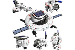 Lucky Doug STEM Projects for Kids Age 8-12, 6-in-1 STEM Solar Robot Kit Space Toys Birthday for Boys Girls Kids Teen 8 9 10 11 12 13 Years Old, Science Kits for Boys