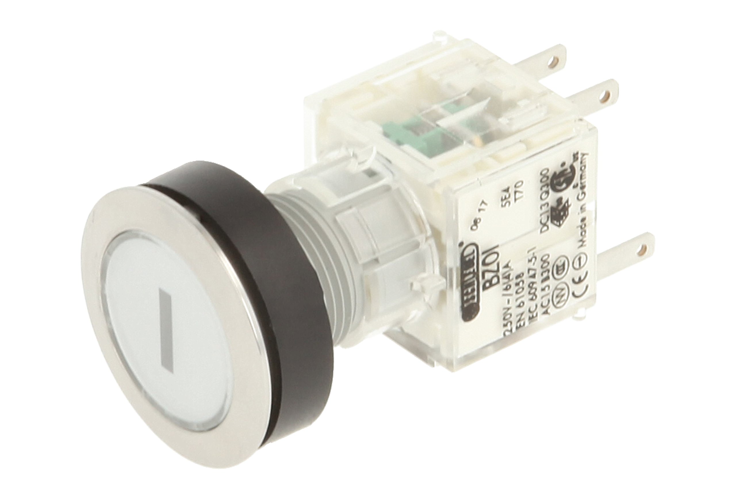 Club 23.000.612 Push Button Switch Cap, Bezeichungs Child I Contact Transmitter 1 N with 1 Button, Stainless Steel, Clear (Pack of 2)