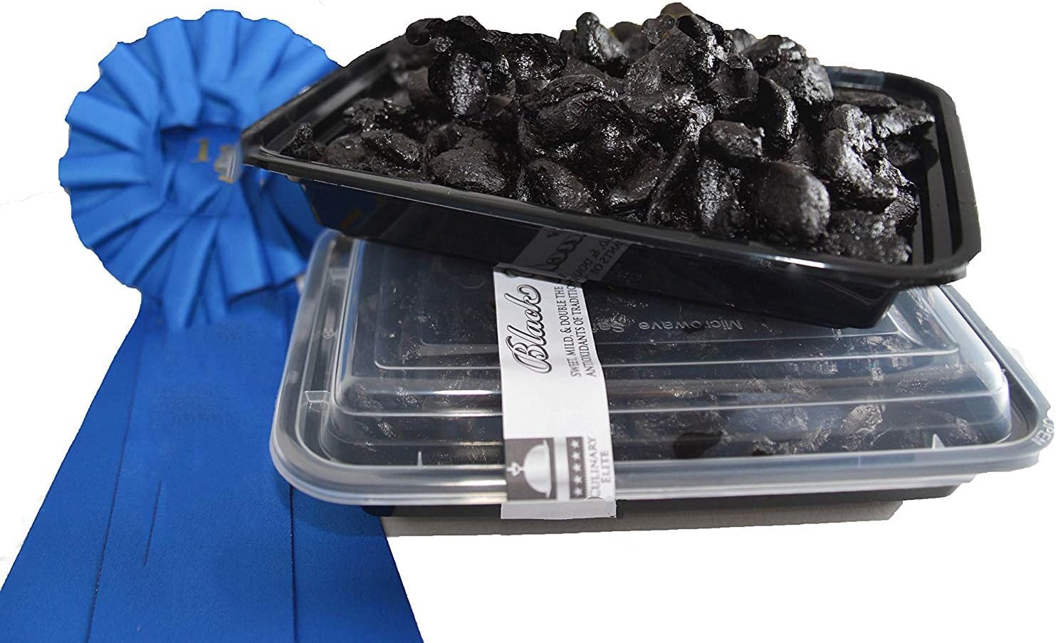 Organic Black Garlic PEELED 1 lb. (30-47 BULBS!!) (Equal to 908 grams, or 2 lbs, of unpeeled black garlic:No stems, cores, or peels in weight with PEELED)