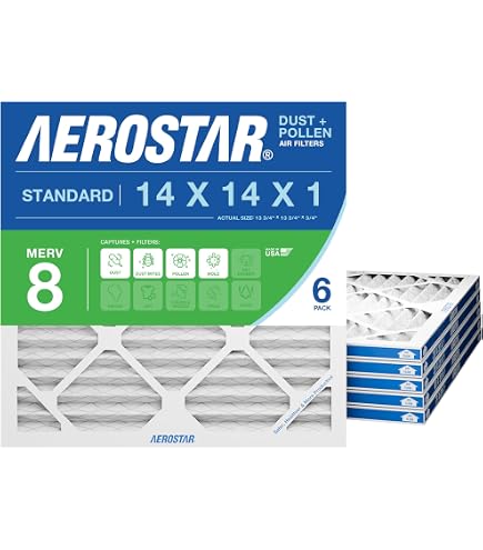 Airflow 14x20x1 MERV 10 Pleated Air Filter – 12-Pack, Electrostatic, 3-Month Life, Made In USA
