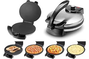 GOWENIC 10 Inch Electric Tortilla Maker, Tortilla and Roti Maker, Tortilla Maker Press, Knob Temperature Control Anti Stick R
