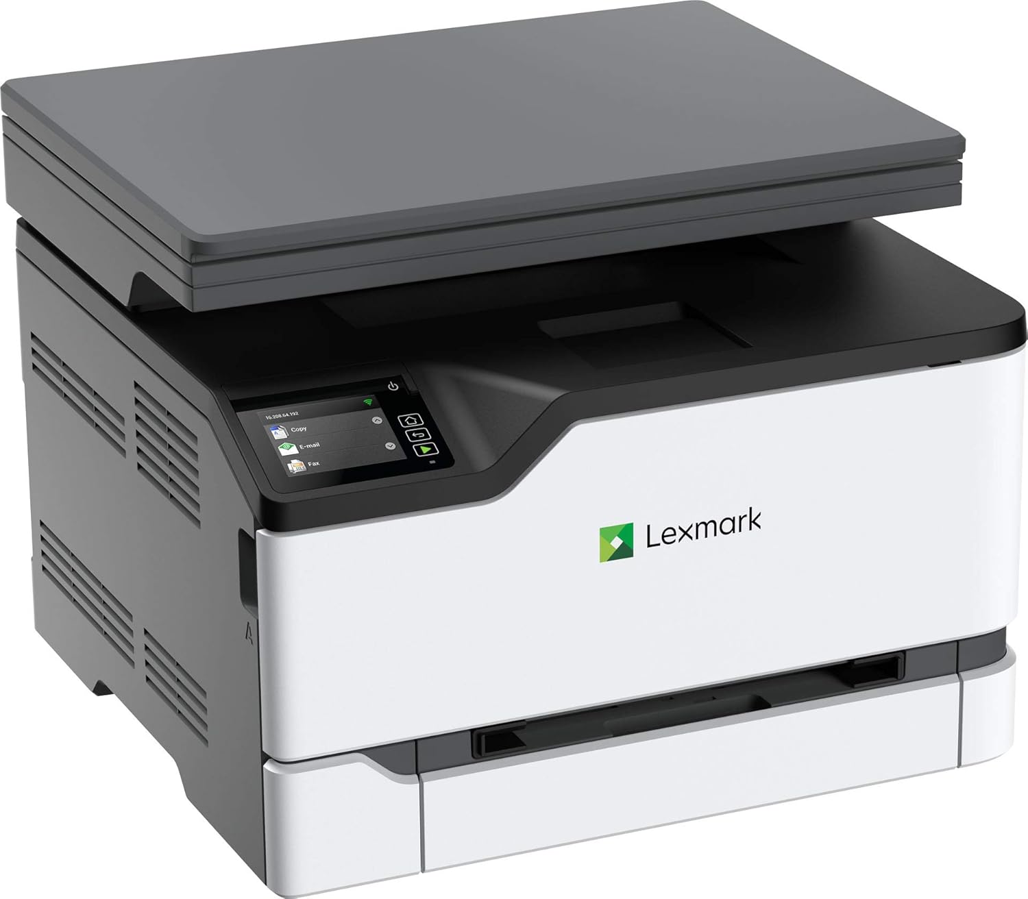 Lexmark MC3224dwe Color Multifunction Laser Printer with Print, Copy, Scan, and Wireless Capabilities, Two-Sided Printing with Full-Spectrum Security and Prints Up to 24 ppm (40N9040), White, Gray: Electronics