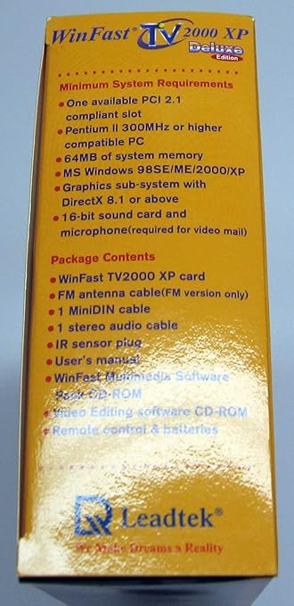 How To Install Winfast Tv2000 Xp Expert