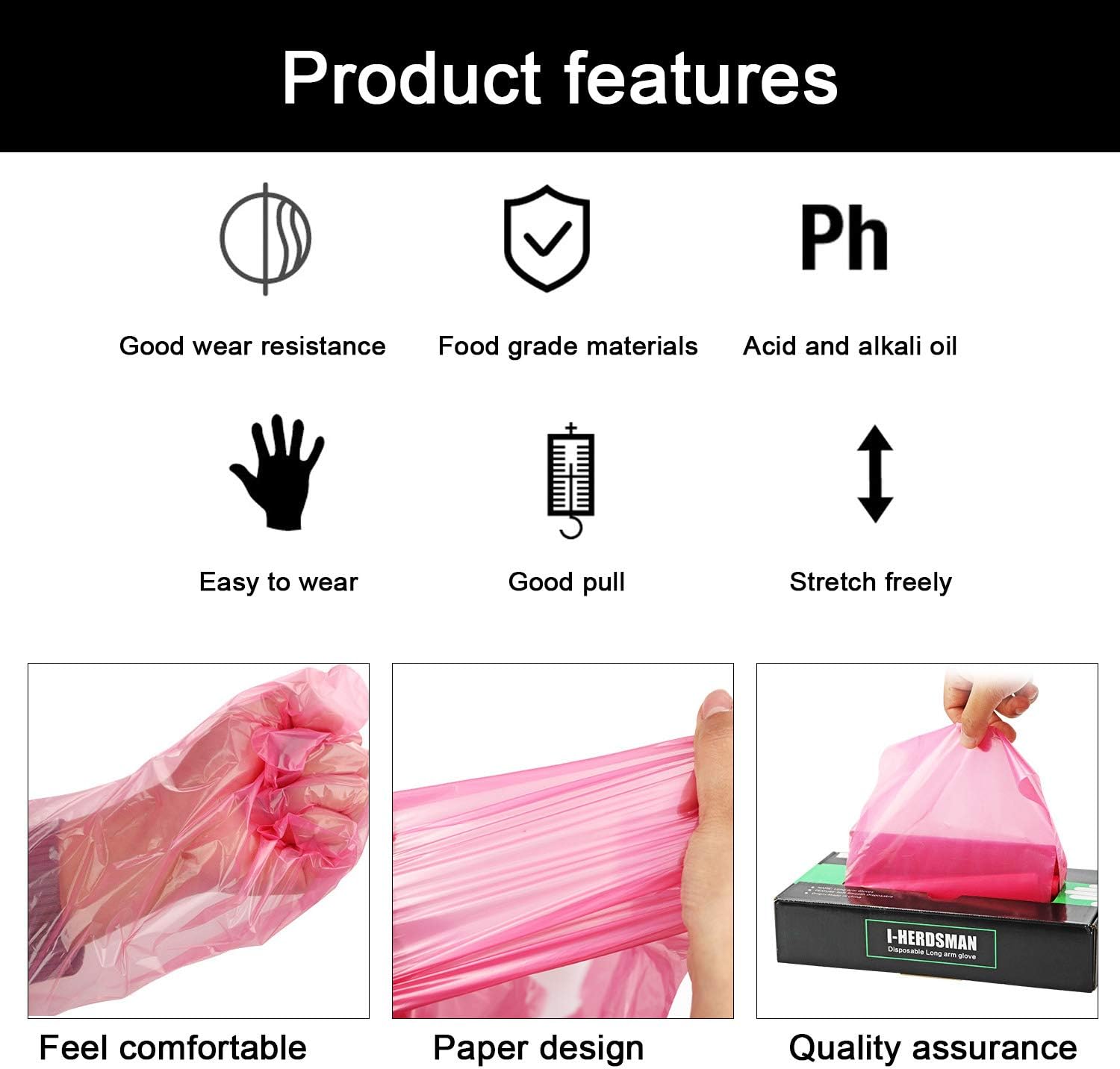 Field Dressing Gloves 20 Pairs, Deer Gutting Gloves and Nitrile Mittens, Deer Cleaning Gloves, Field Dressing Mittens with Long and Short Gutting Gloves Combo Pack for Hunting : Sports & Outdoors