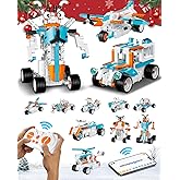 HBUDS Robot Building Toys for Boys, 12-in-1 STEM Projects for Kids Ages 8-12