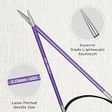 KnitPro Zing Fixed Circular Needles 40in 100cm 3.75mm view 2