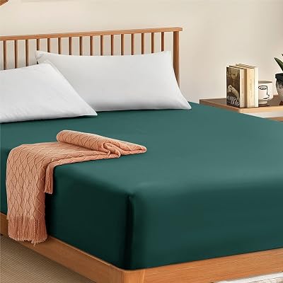 My home store Fitted Sheet 100% Egyptian Cotton 300TC Emerald Double