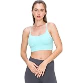 Kurve Women's Shelf Bras Padded Cami with Removable Pads, UPF 50+ (Made in USA)