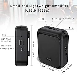 SHIDU Mini Voice Amplifier Portable Rechargeable
