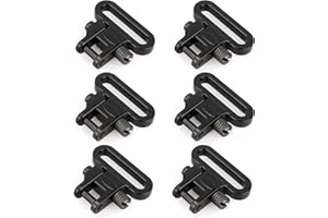 VicBre 6PCS Heavy Duty Sling Swivels,1" /1.25" Quick Attach/Release Rifle Sling Clips, Two Point Sling Mount