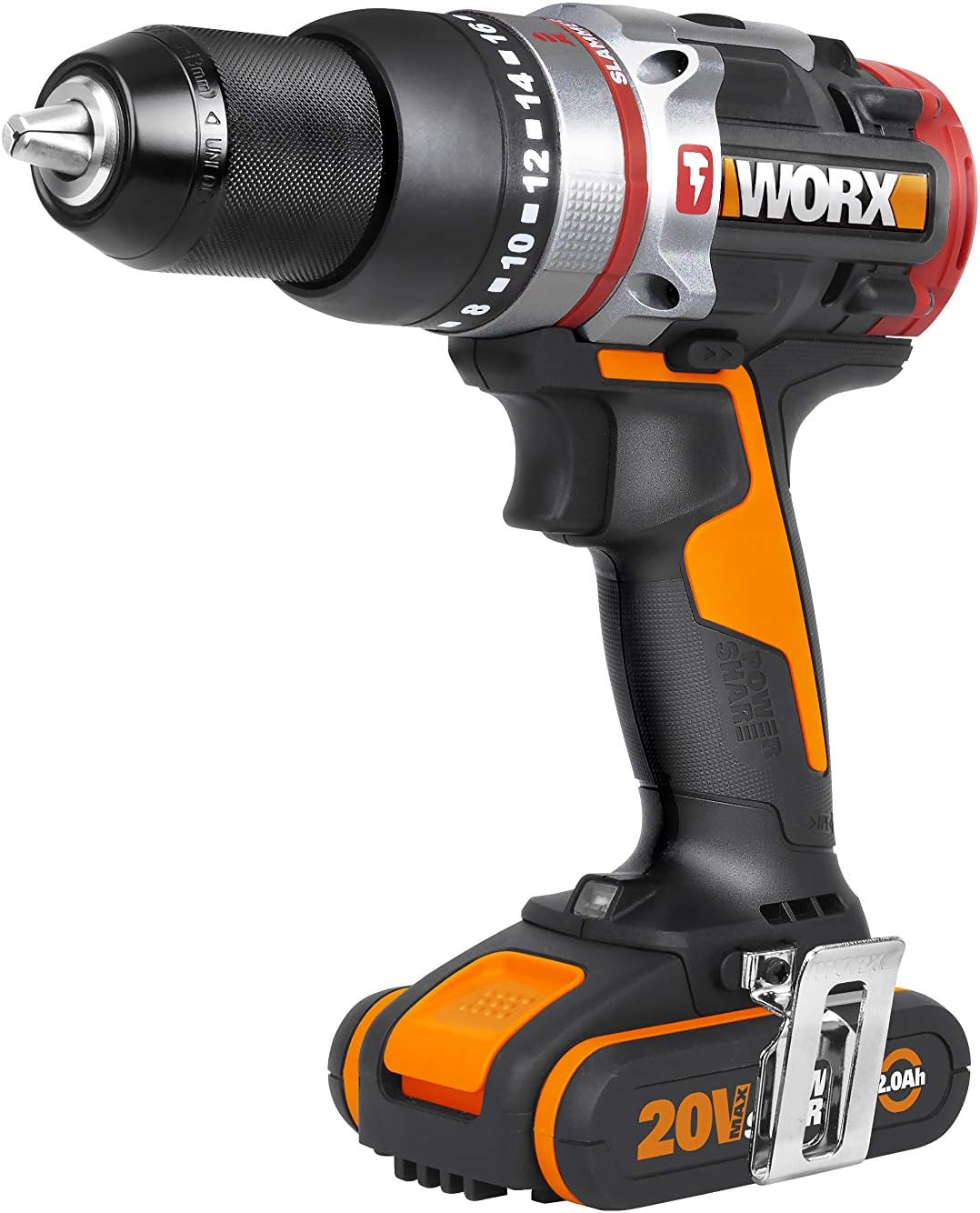 WORX Nitro 18V(20V MAX) Cordless Impact Drill WX354, Slammer Drill, 60N.m, 2-Speed, 2 x 2Ah Batteries Included - Image 3