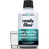 HEALTH DIRECT Ready Fiber Prebiotic Liquid Fiber, Unflavored, 15 Fl Oz | High fiber supplement for adults and kids; looks and tastes like water. Soluble fiber + FOS. Ready-to-drink, no mess.
