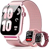 Trendia Smart Watches for Women, 1.83" HD Fitness Tracker (Answer/Make Calls), 120+ Sport Modes with Heart Rate/Sleep Monitor, IP68 Waterproof, Fitness Watch for iOS Android, Pink