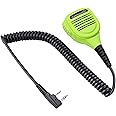 Commountain Heavy Speaker Mic Compatible for Baofeng Radios BF-F8HP UV-82HP UV-5R UV82 UV82C UV5R5 UV5RA UV5RE UV5X3 and Kenwood BTECH Retevis Samcom Radios, Walkie Talkie Microphone