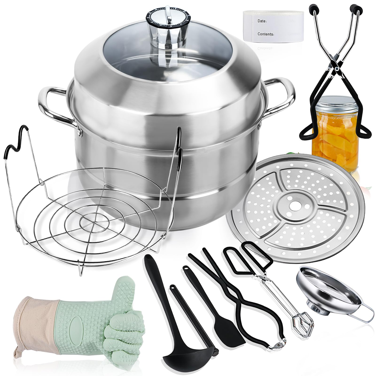 Photo 1 of Canning Pot-Canning supplies starter kit, Stainless Steel Canning Tool Kit, Water bath canner with rack for canning