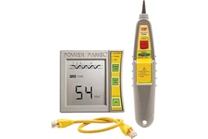 Triplett POE1000ILT Byte Brothers Inline Power Panel PoE Analyzer and CAT 5/6 Digital Voltmeter with Tracer Probe