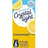 Crystal Light Lemonade Naturally Flavored with other natural flavor Powdered Drink Mix, 72 ct Pitcher Packets, 12 Canisters of 6 Pitcher Packets