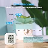 Vaikby 4 Pack Indoor Thermometer Hygrometer Large LCD Display Celsius view 5