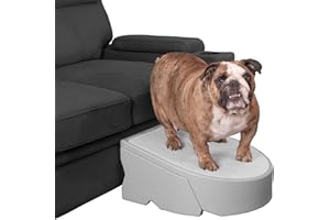 PET GEAR INC Pet Gear Stramp Stair and Ramp Combination for Dogs/Cats, Easy Step, Lightweight/Portable, Sturdy, Easy Assembly (No Tools Required), Fog