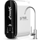Frizzlife 600GPD Reverse Osmosis Water Filter System, NSF/ANSI 58&amp;53&amp;42&amp;372 Standard, 11 Stage Tankless RO Water Filter, Under Sink Water Filtration, 2:1 Pure to Drain, Reduces TDS, BPA Free, PX600