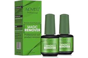 TUDIQE Gel Nail Polish Remover, (2Pack) Easily & Quickly Removes Soak-Off Gel Polish, Professional Non-Irritating Nail Polish Remover, Don't Hurt Nails, No Need for Foil, Soaking Or Wrapping, Harmless -15ml
