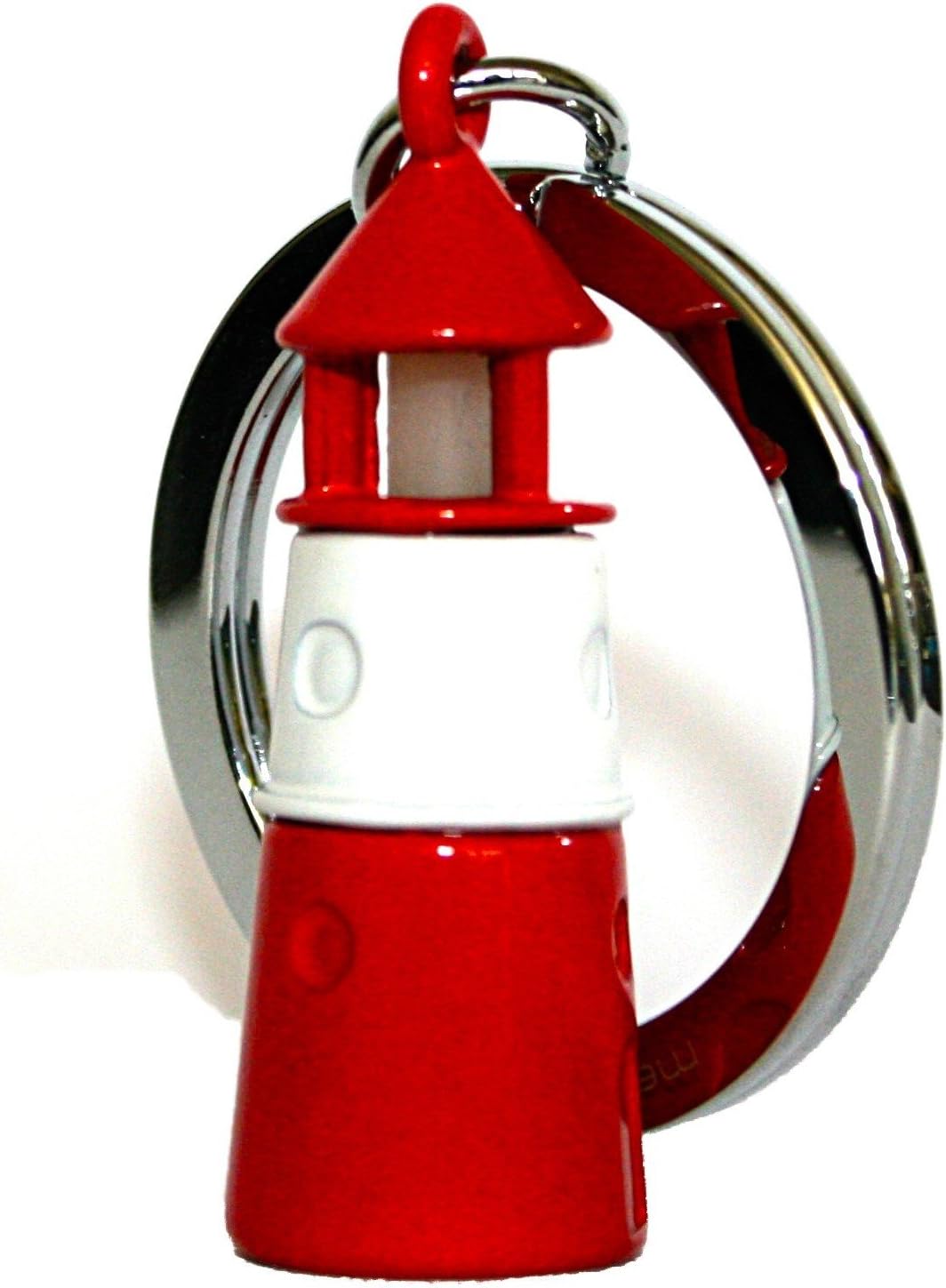 Metalmorphose Keychain Lighthouse Glow in the Dark, Red