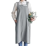 HANEE Cotton Aprons for Women and Men | Cross-Back