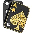 Metal Fidget Toys Adults EDC Fidget Slider Poker Push Card Magnetic Toys for Adults for Anxiety and Stress Relieve Autism ADHD Cool Gadgets for Desk-Poker A Black