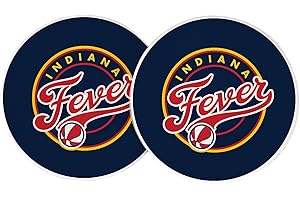 Desert Cactus Indiana Fever Car Accessories WNBA Women's Basketball League Absorbent Sandstone Cup Coasters Licensed Product Set of 2 (Design B)