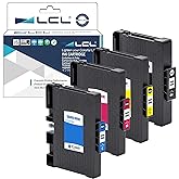 LCL SG400 SG800 Sublimation Ink Cartridge Compatible with Sawgrass Virtuoso SG 400 SG 800 Printer (1 Black, 1 Cyan, 1 Magenta, 1 Yellow, 4 Pack)