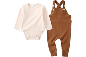 YUEMION Baby Boy Clothes Newborn Infant Boy Outfits 2Pcs Stripe Top Romper Pants Set 0-24 Months Overalls Toddler Boy Clothes