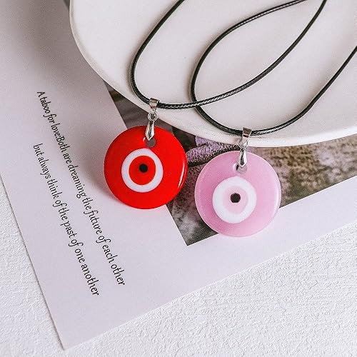Nail Polish Washer Necklace Caiyao Evil Eye Pendant Necklace
