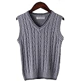 YUEGUANG 子供 ベスト ニットセーター フォーマル セレモニー 男の子 女の子 プルオーバーセーター ニット編み 秋冬 vネック 入園 入学 卒園 卒業 結婚式
